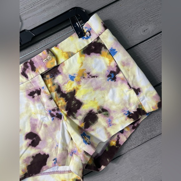 J. Crew Stretch Watercolor Shorts Sz 0 Summer Beach Preppy Style Chic Feminine - Picture 4 of 9